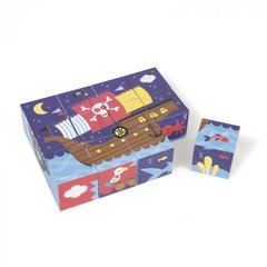 Кубики картонные Janod Пираты J02984