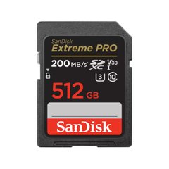 Карта памяти SanDisk SD 512GB C10 UHS-I U3 R200/W140MB/s Extreme Pro V30 (SDSDXXD-512G-GN4IN)