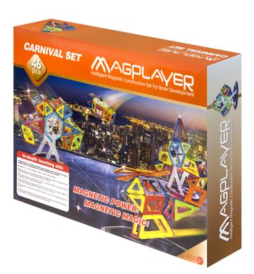Магнітний конструктор (46 деталей), MagPlayer (MPB-46)