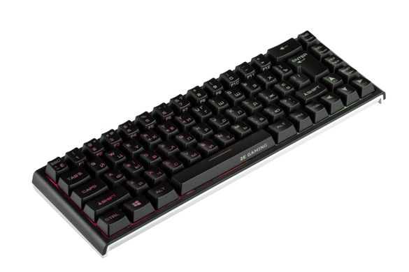 Клавіатура ігрова 2E GAMING KG360 RGB 68key WL Black Ukr (2E-KG360UBK)