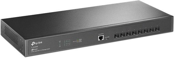 Коммутатор TP-LINK TL-SX3008F 8xSFP+ (10GE) 1xRJ45 console+microUSB L2 JetStream 19" 1U (TL-SX3008F)