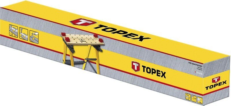 Верстак TOPEX, 60 x 24 x 80 см (07A420)