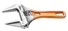Ключ разводной Neo Tools короткий 185 мм рабочий диапазон 0-53 мм (03-022)