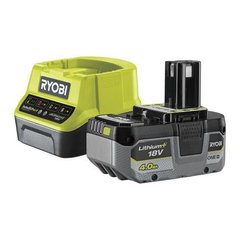 Набор аккумулятор + зарядное устройство RYOBI ONE+ RC18120-140X, 18В, 4Ач (5133005091)