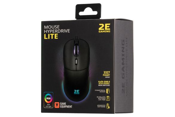 Миша 2E GAMING HyperDrive Lite, RGB Black (2E-MGHDL-BK)