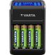 Зарядное устройство VARTA LCD PLUG CHARGER+4xAA 2100 mAh (57687101441)