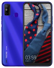 Мобільний телефон TECNO Spark 6 Go 2/32Gb (KE5) Dual SIM Aqua Blue (4895180762383)