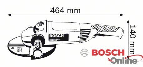Шлифмашина угловая Bosch Professional GWS 24-230 JH, 2400Вт, 230мм, 6500об/мин (0.601.884.203)