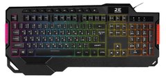 Клавиатура игровая 2E GAMING KG340 LED USB Black Ukr (2E-KG340UBK)