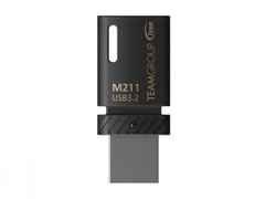 USB накопитель Team 64GB USB-C 3.2 M211 Black (TM211364GB01)
