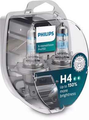 Автолампи Philips H4 X-treme VISION PRO 3700K, 2шт (12342XVPS2)