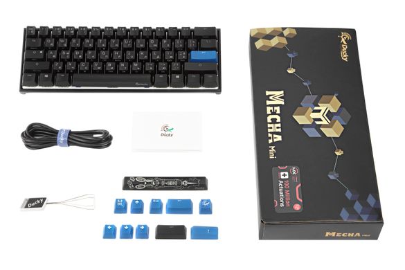 Клавіатура Ducky Vs Mini, Black Blue, RGB LED, Black case (DKME2061ST-CURALAAT1)