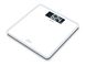 Ваги Beurer підлогові 200 кг великий дисплей AAAx3 у комплекті скло біле (GS_400_LINE_WHITE)
