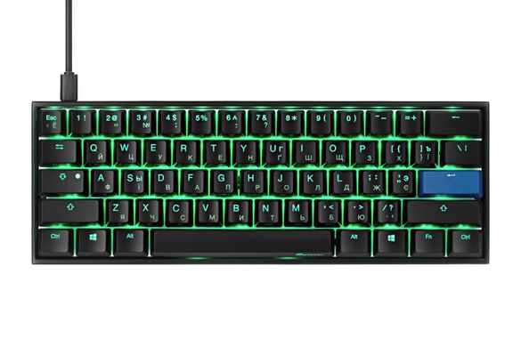 Клавиатура Ducky Mecha Mini, Cherry Brown, RGB LED, Black case (DKME2061ST-BURALAAT1)
