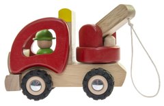 Машинка деревянная goki Эвакуатор (красный) 55965 (55965)
