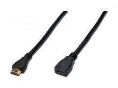 Кабель ASSMANN HDMI High speed + Ethernet (AM/AF) 3.0m, black (AK-330201-030-S)