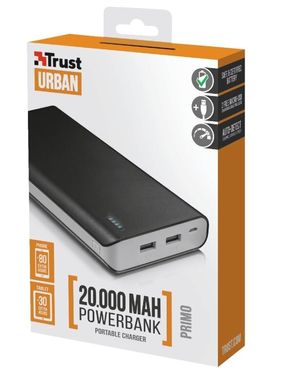 Портативное зарядное устройство Trust Primo 20000 mAh BLACK (21795_TRUST)