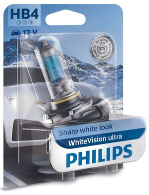 Автолампы Philips HB4 WhiteVision Ultra 4200K 1шт (9006WVUB1)
