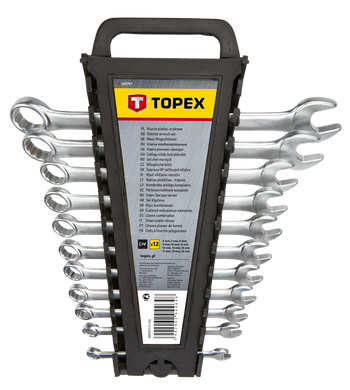 Ключі гайкові TOPEX комбіновані 6-22 мм набір 12 шт. (35D757)