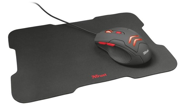 Мышь + коврик TRUST Ziva Gaming mouse with Mouse pad BLACK (21963_TRUST)