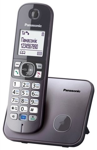 Радиотелефон DECT Panasonic KX-TG6811UAM, Metallic (KX-TG6811UAM)