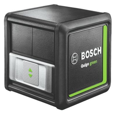 Нівелір лазерний Bosch Quigo Green+ затиск MM2, точність ± 0.8 мм/м, 0.27 кг (0.603.663.C00)