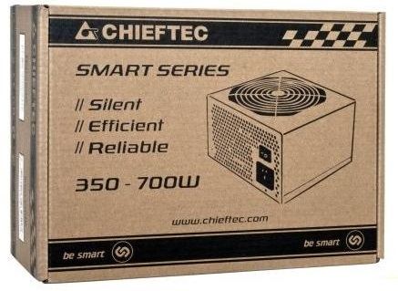 Блок живлення CHIEFTEC Smart (650W), ATX v2.3, 200-240V, >85%, 120мм, 1xMB 24pin (20+4), 1xCPU 8pin (4+4), 2xMolex, 6xSATA, 2xPCIe 8pin (6+2), CE, CB, TUV, RoHS, R (GPS-650A8)