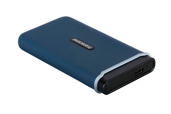 Портативный SSD USB 3.1 Gen 2 Type-C Transcend ESD370C 250GB Navy Blue (TS250GESD370C)