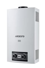 Газова колонка Ardesto X2, 10 л/хв., 20 кВт, розпалювання від батарейок, дисплей, білий (TFGBH-10B-X2-WHITE)