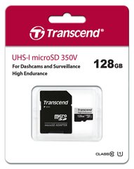 Карта памяти Transcend 128GB microSDXC C10 UHS-I U1 High Endurance (170TB) (TS128GUSD350V)