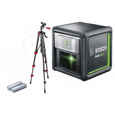Нивелир лазерный Bosch Bosch Quigo Green + штатив точность ± 0.8 мм/м 0.27 кг (0.603.663.C01)