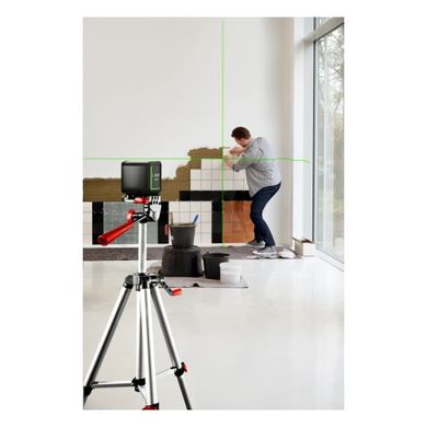 Нівелір лазерний Bosch Quigo Green + штатив, точність ± 0.8 мм/м, 0.27 кг (0.603.663.C01)