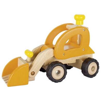 Машинка дерев'яна goki Екскаватор (жовтий) 55962G (55962G)