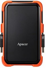 Жесткий диск Apacer 2.5" USB 3.1 2TB AC630 защита IP55 Black/Orange (AP2TBAC630T-1)