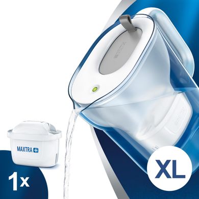 Фільтр-глечик Brita Style XL LED 3.6 л (2.3 л очищеної води), сірий (1039280)