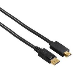 Кабель адаптер НАМА DisplayPort M - HDMI AM, Premium, Ultra HD 1.8 м (00122214)