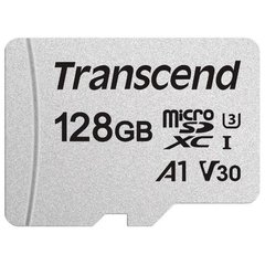 Карта памяти Transcend 128GB microSDXC C10 UHS-I R95/W45MB/s + SD адаптер (TS128GUSD300S-A)