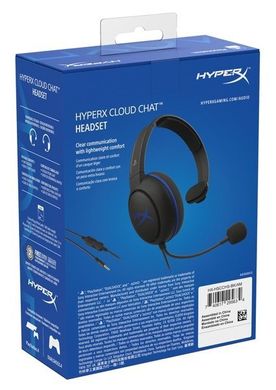 Гарнитура игровая HyperX Cloud Chat Headset for PS4 (HX-HSCCHS-BK/EM)