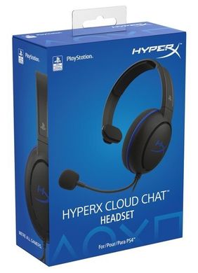 Гарнитура игровая HyperX Cloud Chat Headset for PS4 (HX-HSCCHS-BK/EM)