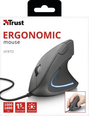 Мышь VERTO ERGONOMIC MOUSE BLACK (22885_TRUST)