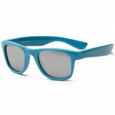 Детские солнцезащитные очки Koolsun голубые серии Wave (Размер: 3+) (KS-WACB003)