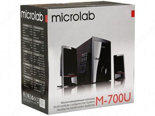 Колонки MICROLAB 2.1 M-700U Black + ДУ (M-700U)