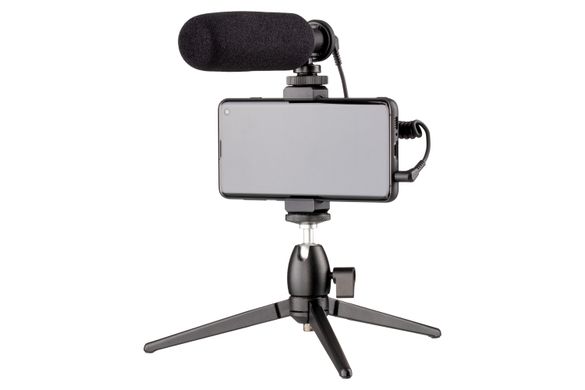 Мікрофон із триподом для мобільних пристроїв 2Е MM011 Vlog KIT, 3.5 mm (2E-MM011_OLD)