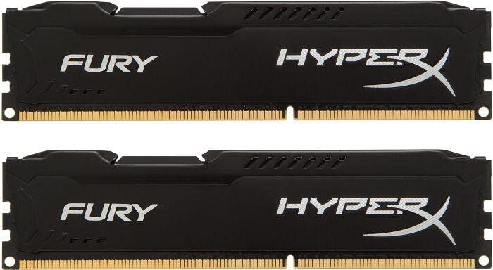 Память для ПК Kingston DDR3 1600 8GB KIT (4GBx2) 1.5V HyperX Fury Black (HX316C10FBK2/8)
