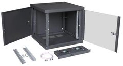 Шкаф напольный ZPAS 19" 10U 600x600 Z-BOX, съемные бок стенки, стеклянная дверь, 100kg max, черный (WZ-7240-20-A2-161-BNP-C)
