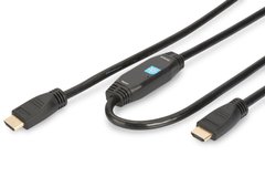 Кабель ASSMANN HDMI High speed с усилителем (AM/AM) 30m, black (AK-330105-300-S)