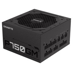 Блок живлення GIGABYTE P750GM (750W) 80+GOLD, aPFC, 12см,20+4/2*4+4/8*SATA/4*PCIe/4,модульний (GP-P750GM)