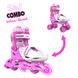 Роликові ковзани Neon Combo Skates Рожевий (Розмір 30-33) (NT09P4)