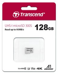 Картка пам'яті Transcend 128 GB microSDXC C10 UHS-I R95/W45MB/s (TS128GUSD300S)
