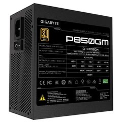 Блок живлення GIGABYTE P850G (850W) 80+GOLD, aPFC, 12см,20+4/2*4+4/8*SATA/4*PCIe/4,модульний (GP-P850GM)
